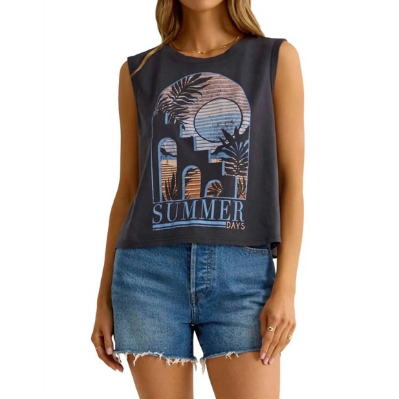 Z Supply Tops - Z Supply Sunset La Mer Tank Womens Small Gray
